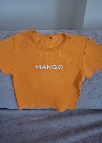 Mango Sarı Kadın Tişört - Görsel 2