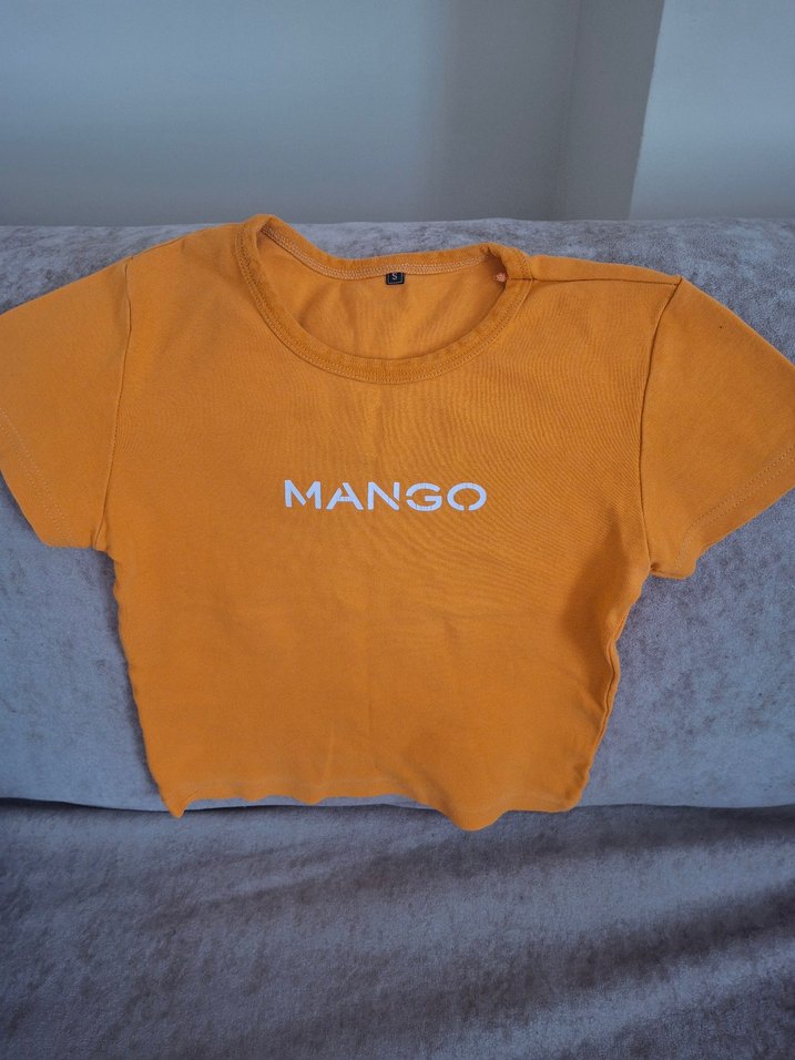 Mango Sarı Kadın Tişört - Görsel 2