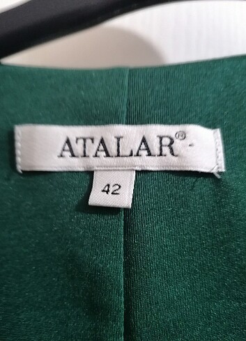 42 Beden yeşil Renk ATALAR MARKA Hiç giyilmemiş Şık elbise 