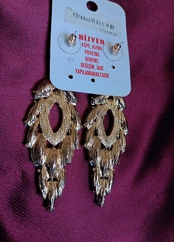 Accessorize Taşlı Yaprak Küpe