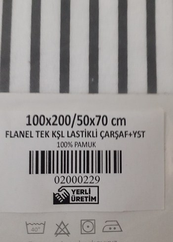 TEK KİŞİLİK LASTİKLİ PAMUK PAZEN ÇARŞAF - Görsel 6