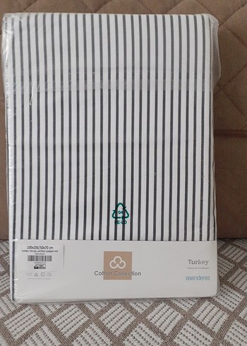TEK KİŞİLİK LASTİKLİ PAMUK PAZEN ÇARŞAF - Görsel 5