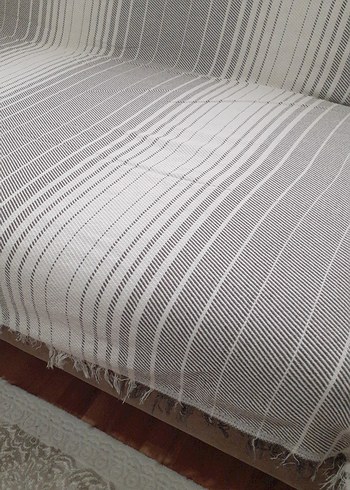 i Çizgili Modern Koltuk Örtüsü - Görsel 5