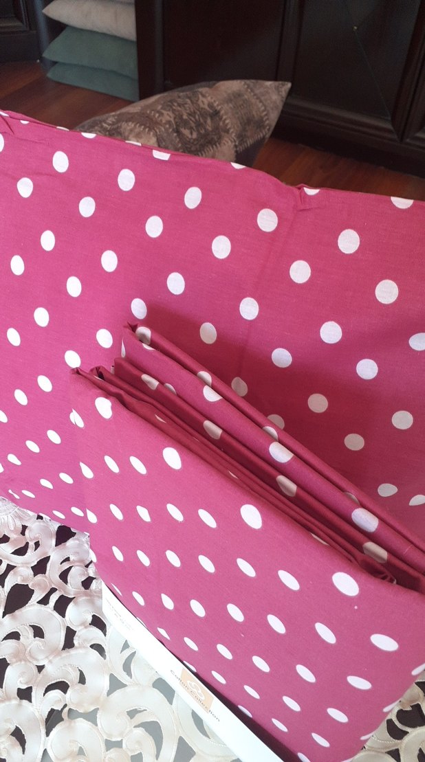 ÇIFT KIŞILIK Pembe Puantiyeli Pamuklu Nevresim Takımı - Görsel 2