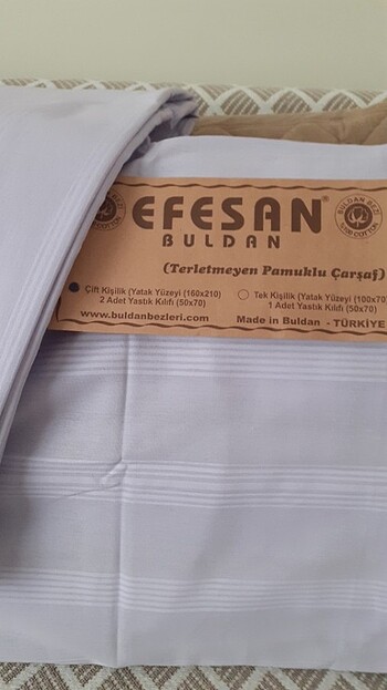 Diğer ÇİFT KİŞİLİK TERLETMEYEN PAMUKLU ÇARŞAF