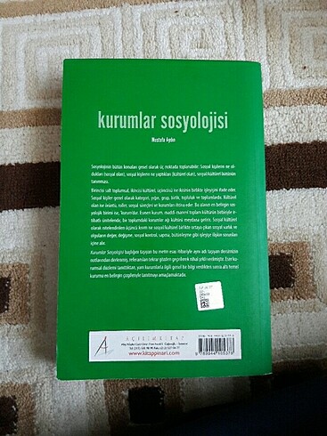  Beden Renk Kurumlar sosyolojisi mustafa aydın 