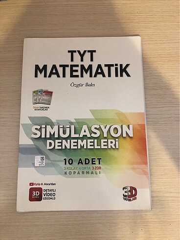 3D Yayınları TYT Matematik Denemesi 2022 Basım