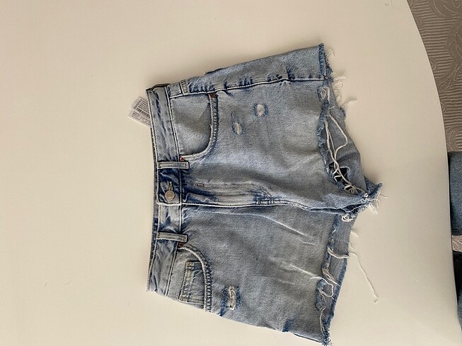 36 Beden mavi Renk BERSHKA KOT ŞORT