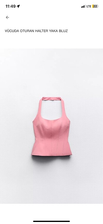 zara halter yaka top