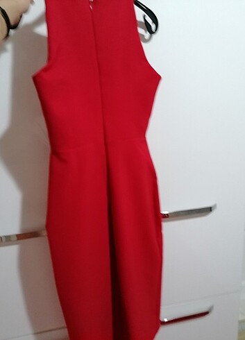 xs Beden kırmızı Renk Elbise 