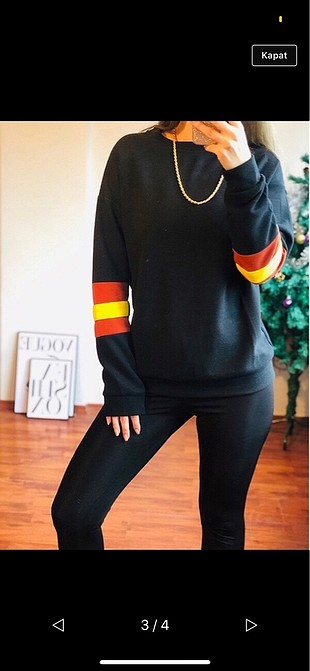 Zara Çizgi detay sweatshirt