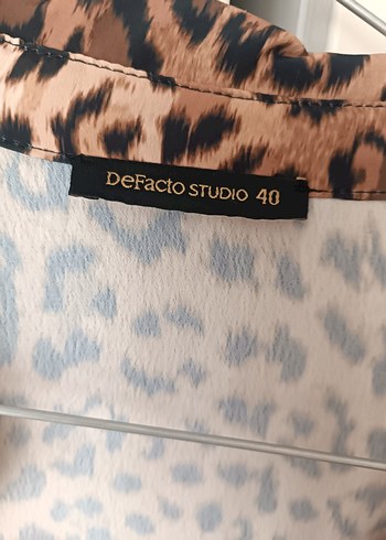 40 Beden Leopar Desenli Uzun Elbise