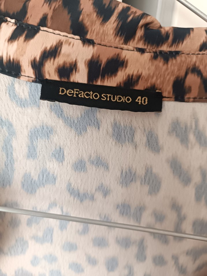 Leopar Desenli Uzun Elbise - Görsel 3