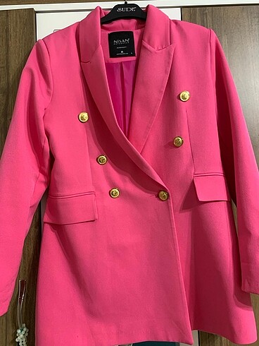 Pembe Blazer Ceket