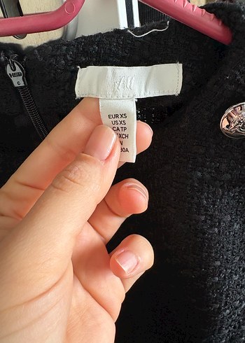 Düğme detaylı Siyah Mini Kadın Bluz - Görsel 3