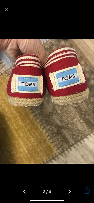 TOMs orijinal kırmızı 8,5w numarası 