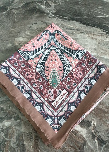 Dantel Detaylı Bohem Çok Renkli Kadınsoft esarp - Görsel 3