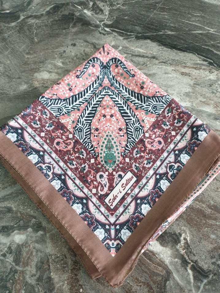 Dantel Detaylı Bohem Çok Renkli Kadınsoft esarp - Görsel 3