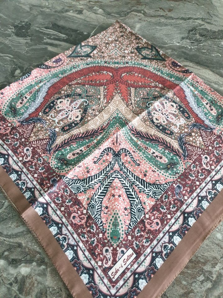 Dantel Detaylı Bohem Çok Renkli Kadınsoft esarp - Görsel 2