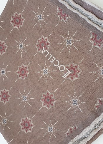 Dantel Detaylı Bej Vintage Kadın Fular - Görsel 3