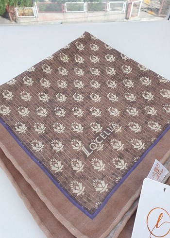 Dantel Detaylı Bej Bohem Kadın Fular - Görsel 3