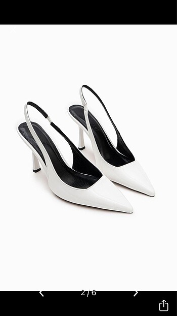 Nişantaşı shoes beyaz rugan topuklu ayakkabı