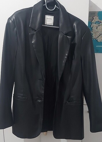 Bercshka Deri Blazer Ceket 