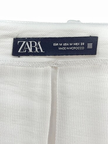 m Beden beyaz Renk Zara Kısa Elbise %70 İndirimli.