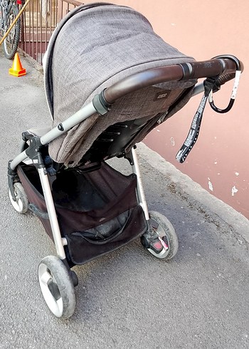 Bej Gri Bebek Arabası