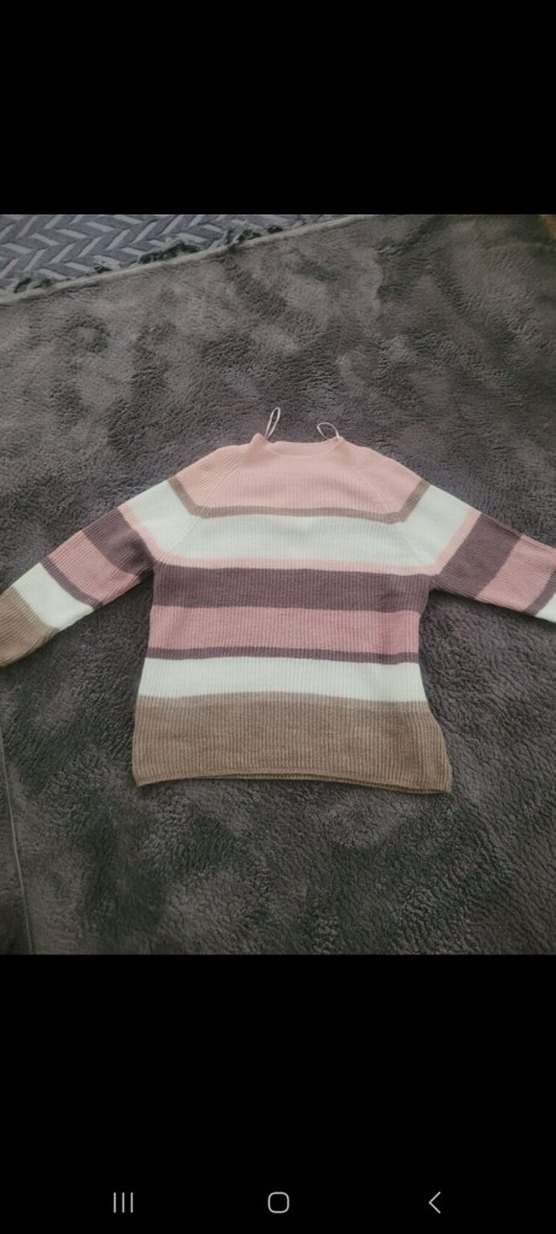 Pastel Renkli Boğazlı Örgü Kadın Kazak - Görsel 2