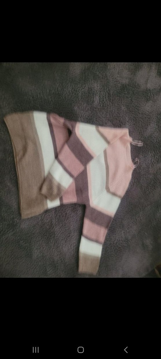 Pastel Renkli Boğazlı Örgü Kadın Kazak - Görsel 3