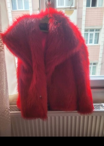 peluş kürk kırmızı - Görsel 2