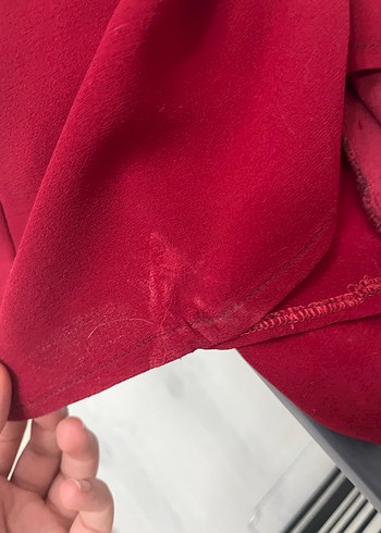 Bordo Uzun Kol İşlemeli Abiye Elbise - Görsel 4