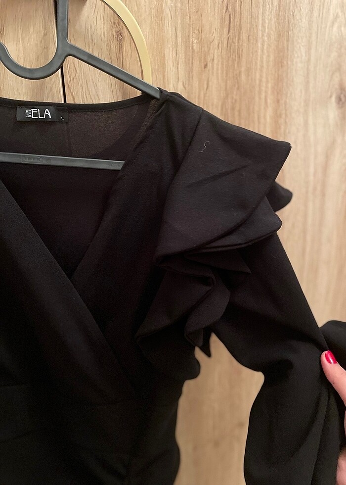 Siyah elbise - Görsel 4