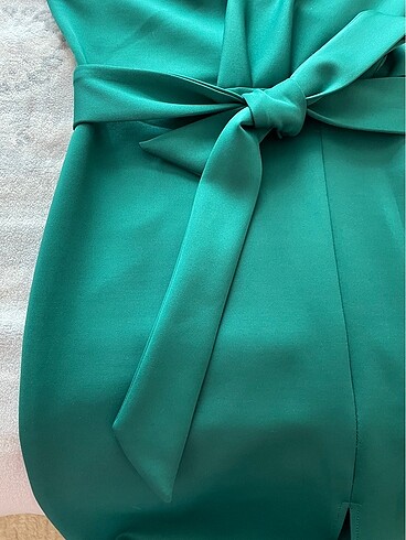 Yeşil abiye elbise - Görsel 5
