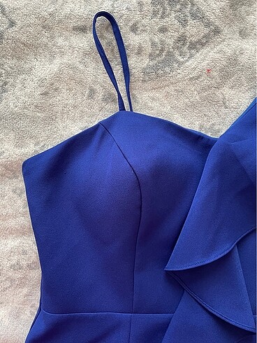 Mavi abiye elbise - Görsel 5