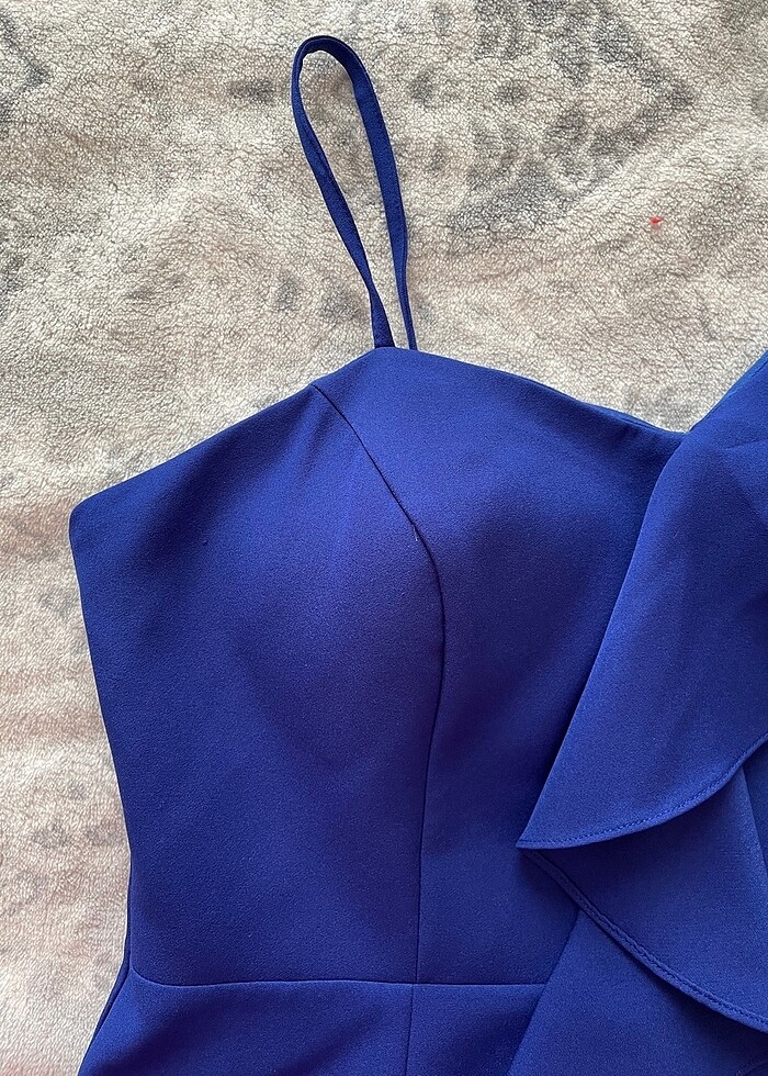 Mavi abiye elbise - Görsel 5