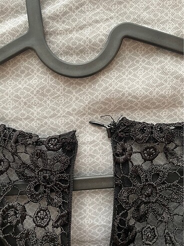 Siyah kalem elbise - Görsel 5