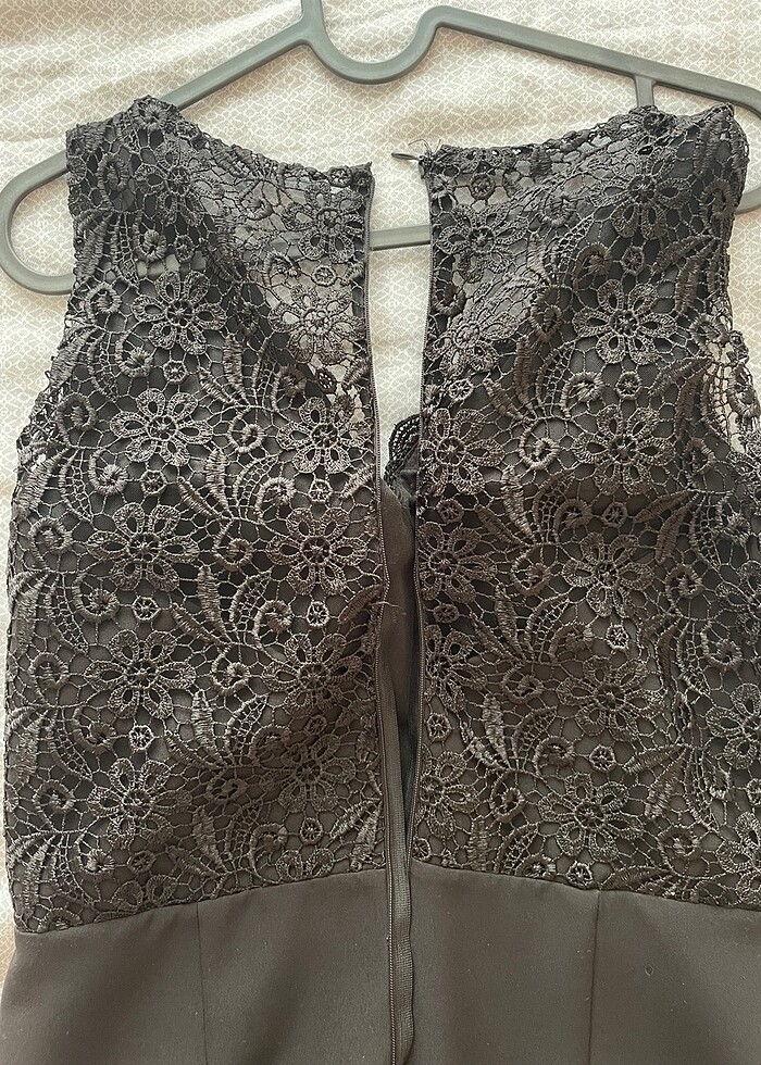 Siyah kalem elbise - Görsel 4