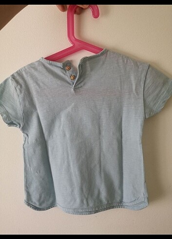 18-24 Ay Beden mavi Renk Zara kız çocuk tshirt 