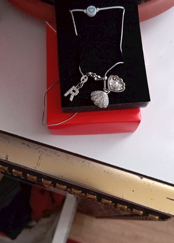 gümüş Zincir Detaylı Kadın Kolye - Görsel 2