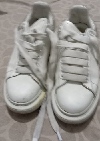 Beyaz Kadın Sneaker Stiletto Topuklu - Görsel 2