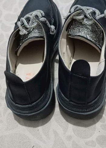 Parlak Siyah Gotik Erkek Ayakkabı Bağcıkları - Görsel 4