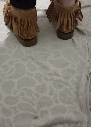 Bej Süet Kadın Dolgu Topuk Bot - Görsel 3