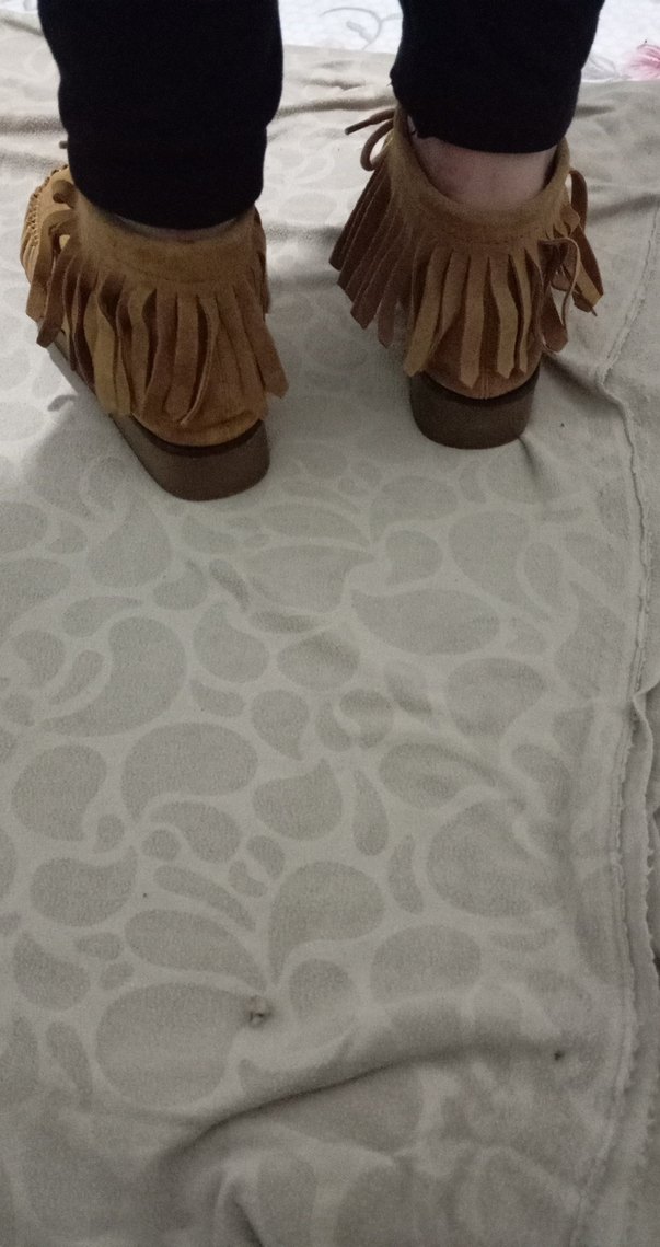 Bej Süet Kadın Dolgu Topuk Bot - Görsel 3