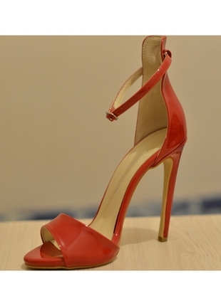 Shoe Tek Shoe Tek sıfır kırmızı topuklu ayakkabı