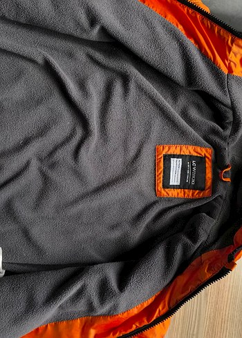 Erkek Çocuk Parlak Turuncu Fermuarlı Mont - Görsel 4