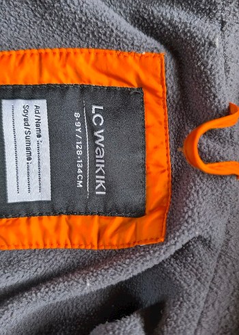 Erkek Çocuk Parlak Turuncu Fermuarlı Mont - Görsel 3