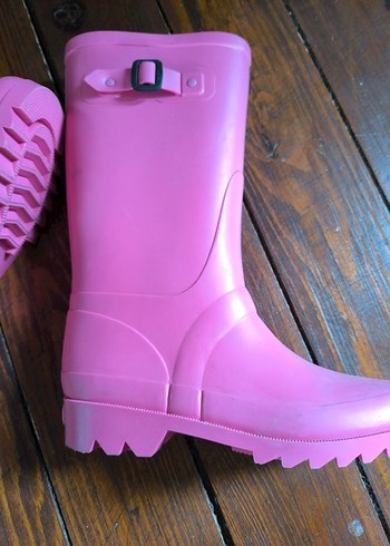 Kızlar için Pembe Lastik Çizme - Görsel 5