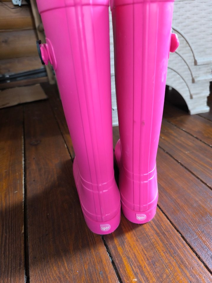 Kızlar için Pembe Lastik Çizme - Görsel 2